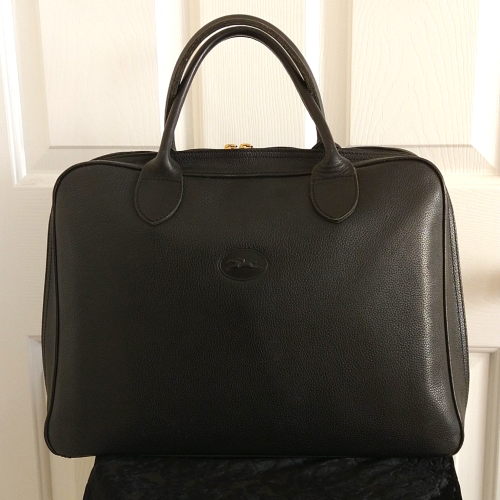 Longchamp Brief Case Leather